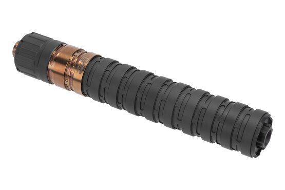 Q Erect9r Modular 9mm Silencer with black anodized finish.